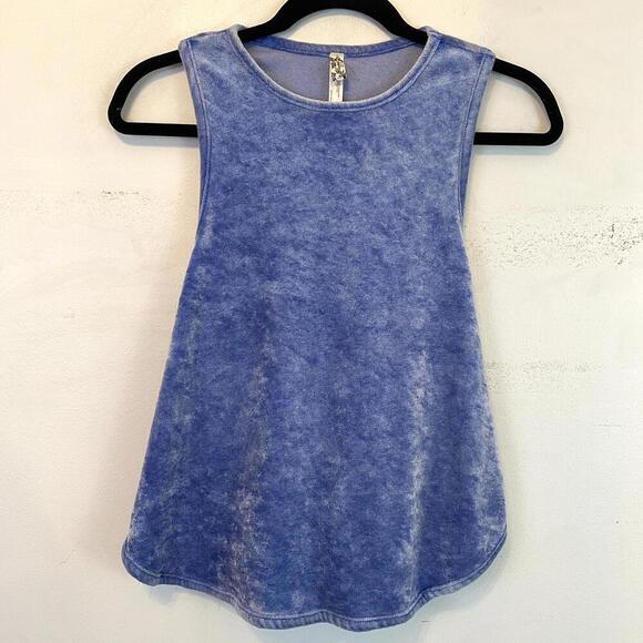 Free People Tops - INTIMATELY FREE PEOPLE blue terrycloth tank top